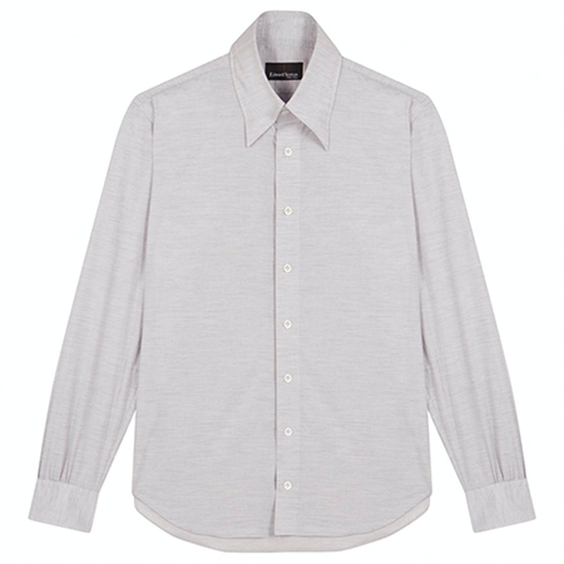 Melange Hidden Button Down Shirt from Edward Sexton