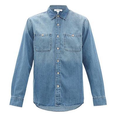 Patch-Pocket Denim Shirt from Frame