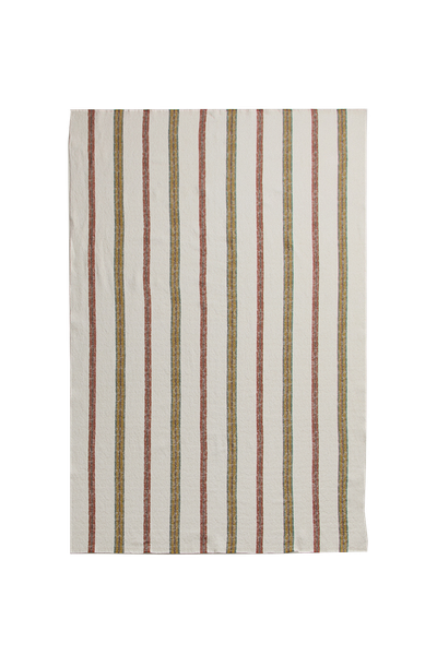 Striped Cotton Linen Throw from Zara