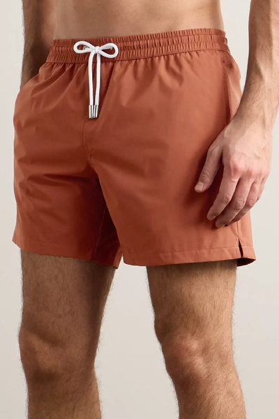 Straight-Leg Mid-Length Swim Shorts  from Thom Sweeney