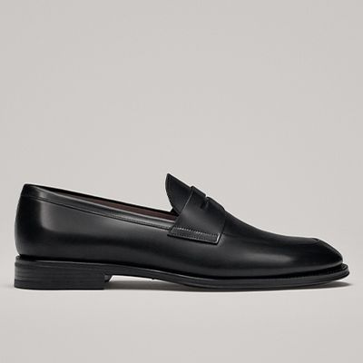 Black Leather Loafers from Massimo Dutti