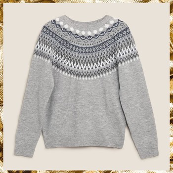 Cosy Fair Isle Crew Neck Jumper, £35