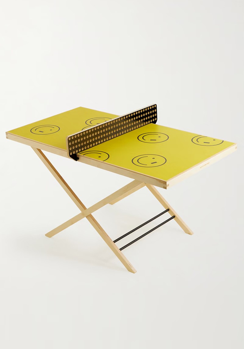 Yellow Smiley Wink ArtTable, £965.25 | The Art Of Ping Pong