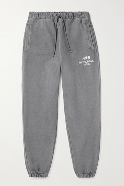 New Balance Sculpture Center Garment-Dyed Cotton-Blend Jersey Sweatpants from Carharrt 