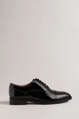 Carlenp Patent Leather Oxford Black Shoes