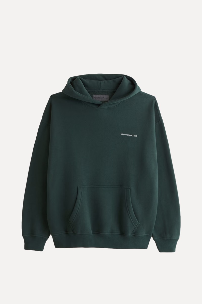 Micro-Logo Popover Hoodie