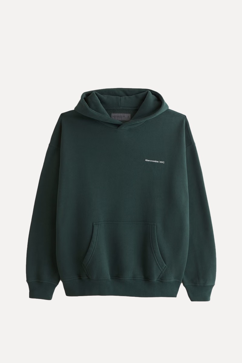 Micro-Logo Popover Hoodie