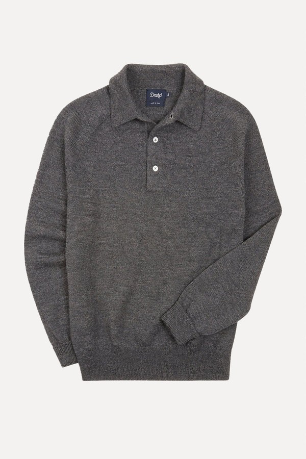 Merino Wool Knitted Polo