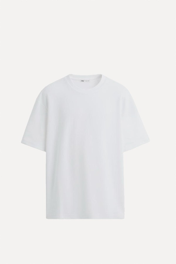 Relaxed Fit Interlock T-Shirt from Zara