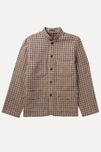 Artist Checked Wool-Tweed Chore Jacket from Drakes 