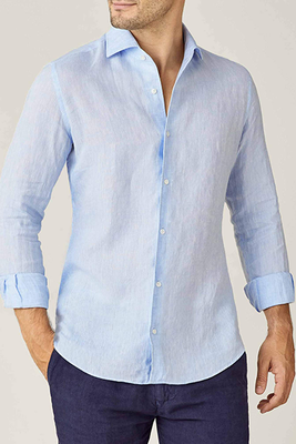 Sky Blue Portofino Linen Shirt