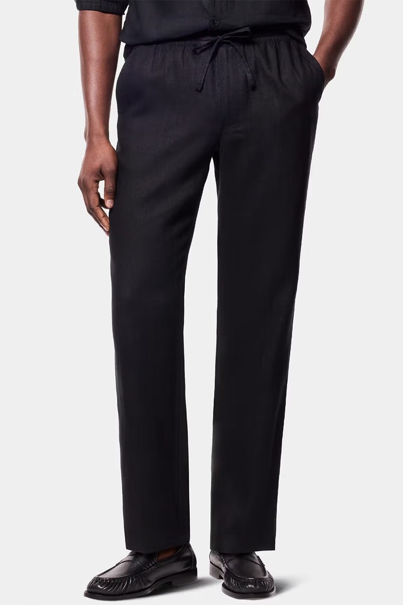 Linen Drawstring Trousers