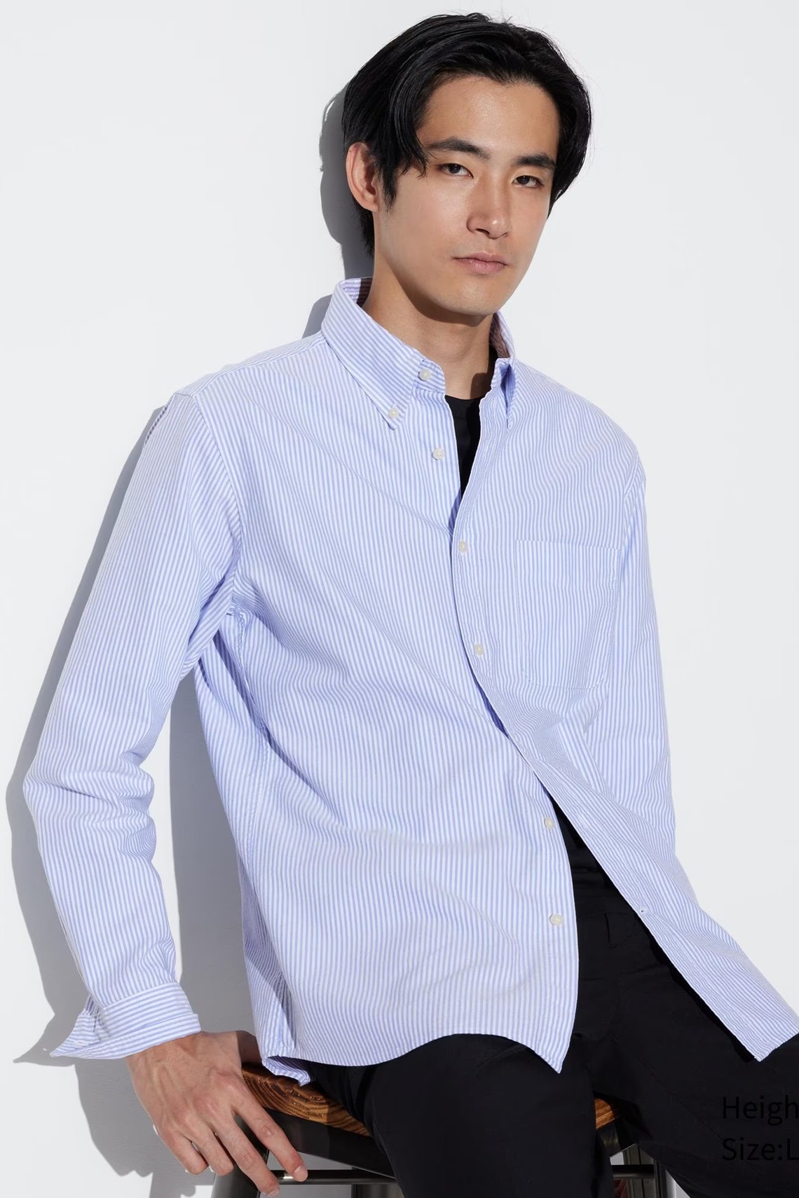 Slim Fit Striped Oxford Shirt 