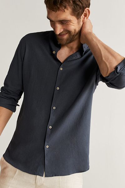 Regular Fit Linen Shirt