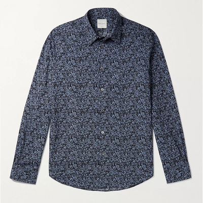 Slim-Fit Floral-Print Cotton-Poplin Shirt from Paul Smith 