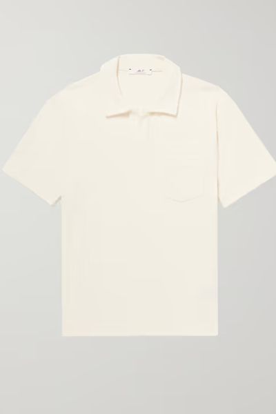 Cotton-Terry Polo Shirt