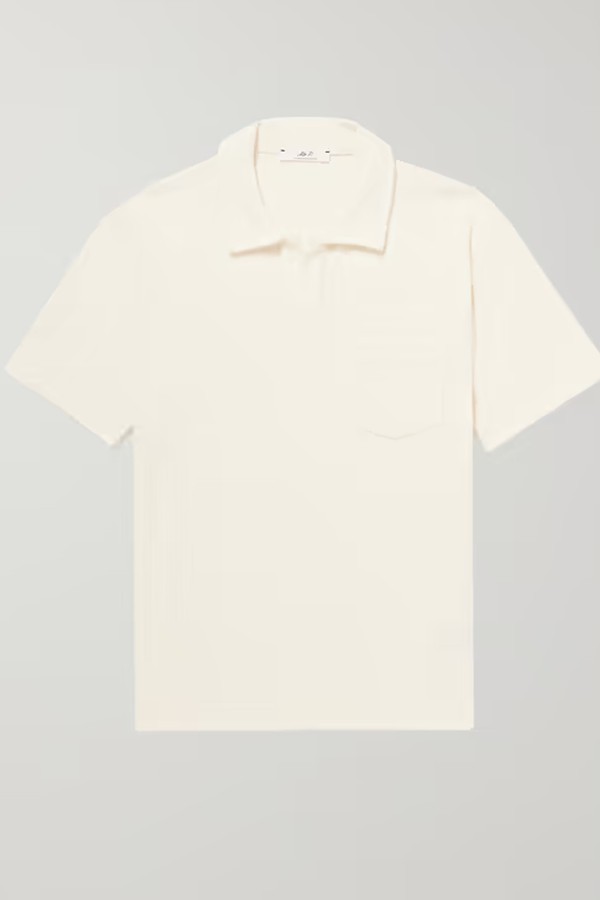 Cotton-Terry Polo Shirt