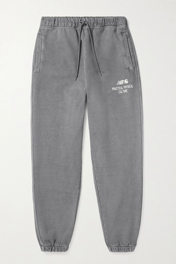 New Balance Sculpture Center Garment-Dyed Cotton-Blend Jersey Sweatpants from Carharrt