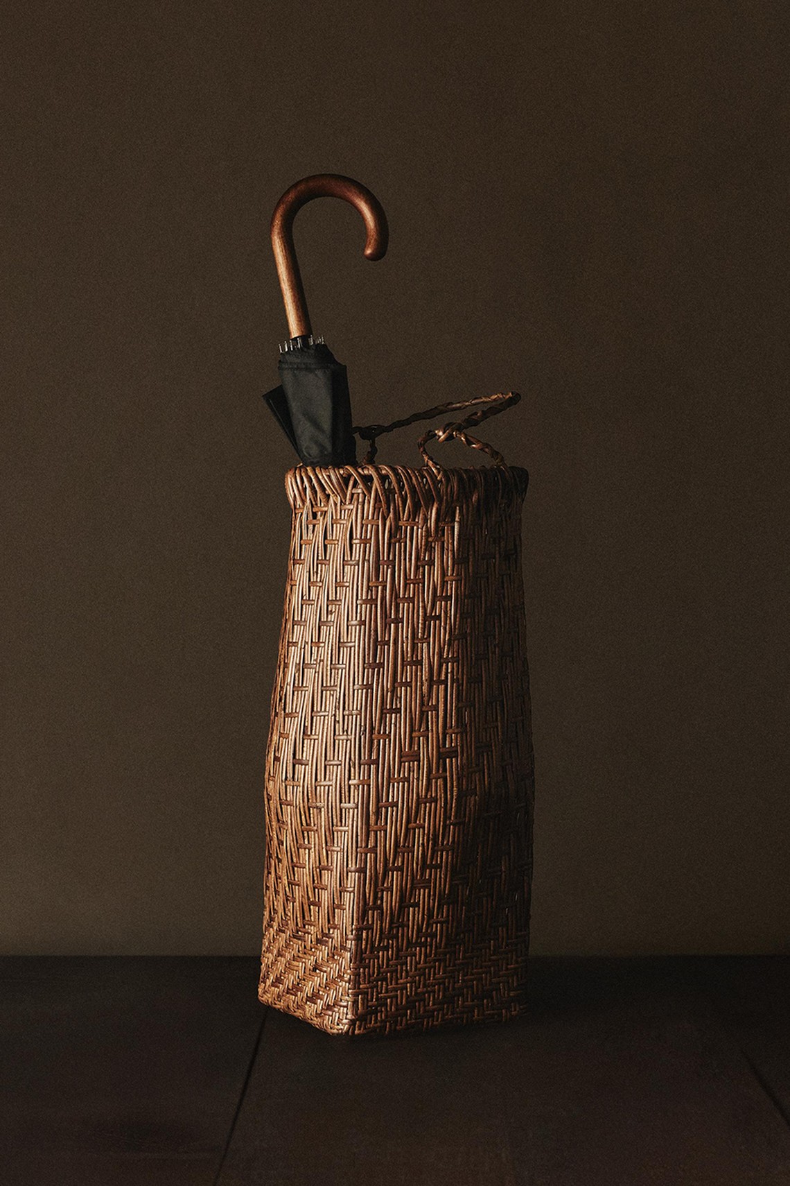 Rattan Umbrella Stand from Zara