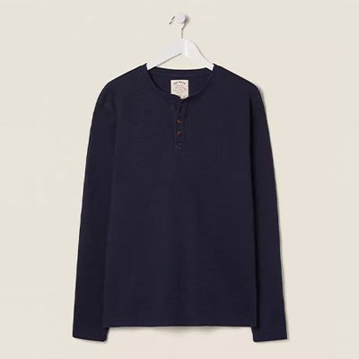 Winsford Waffle Long Sleeve Henley from FatFace
