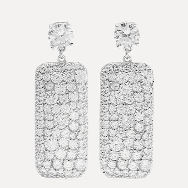 Silver-Tone Crystal Earrings from Kenneth Jay Lane