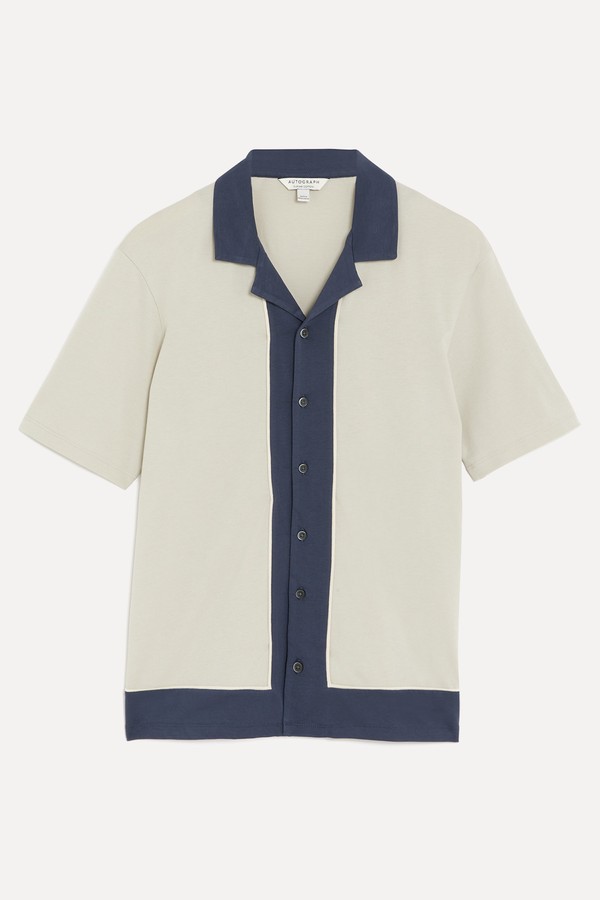 Pure Supima® Cotton Colour Block Polo Shirt