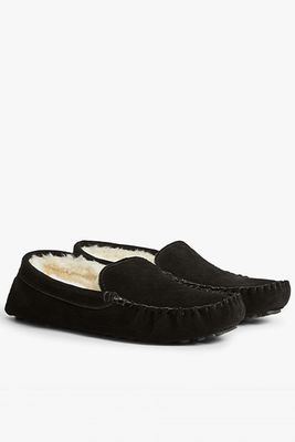 Faux Fur Moccasin Slippers from John Lewis & Partners