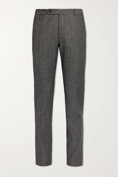 Slim-Fit Bouclé Trousers from Incotex