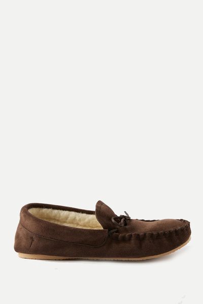 Shearling-Lined Suede Loafers from Manebí