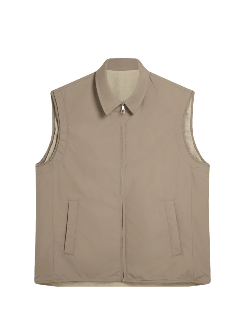 Reversible Linen Gillet 