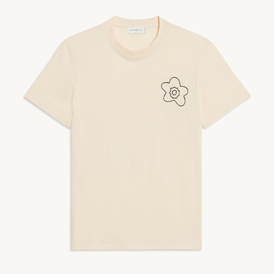 Cotton T-shirt With Embroidery from Sandro
