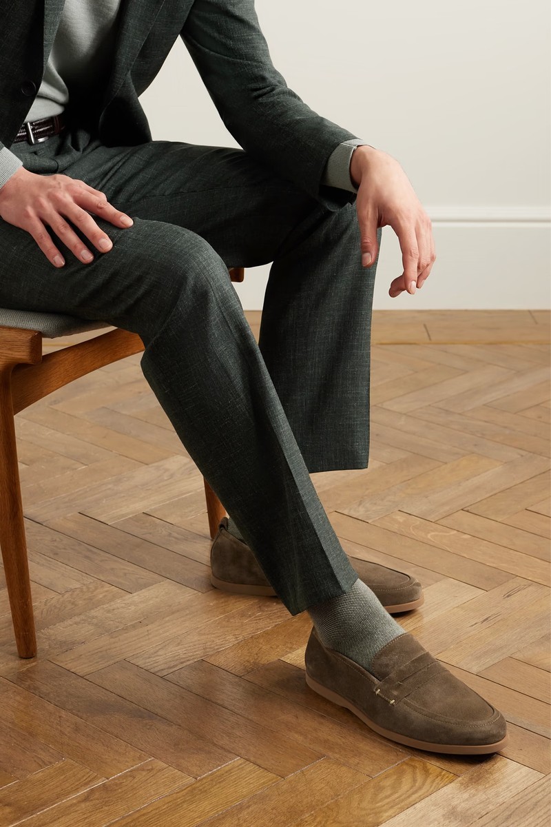 Leo Suede Penny Loafers from Mr P.