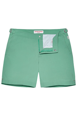 Caribbean Green Mid-Length Swim Shorts