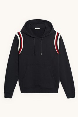 Hoodie With Ribbed Edging Insets