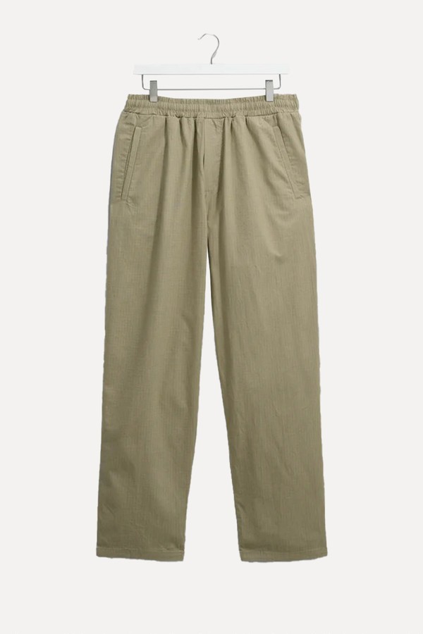Cotton-Linen Ripstop Trousers from Wax London