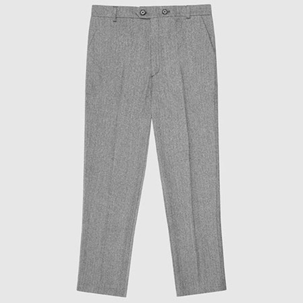 Herringbone Trousers - Monochrome