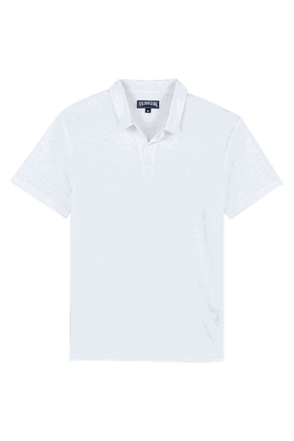 Linen Jersey Polo Shirt Solid