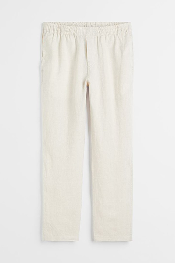 Regular Fit Linen Trousers