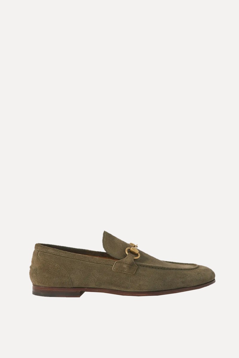 Jordaan Horsebit Suede Loafers  from Gucci 