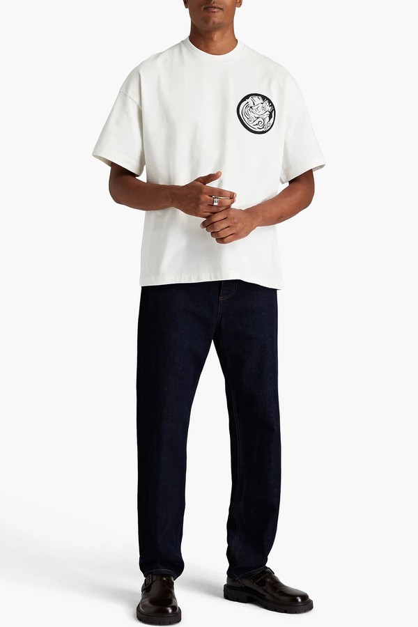 Appliquéd Cotton-Jersey T-Shirt from JIL SANDER