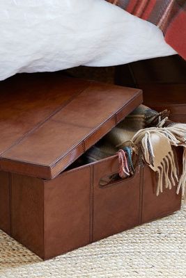 Leather Underbed Storage Box from Life Of Riley