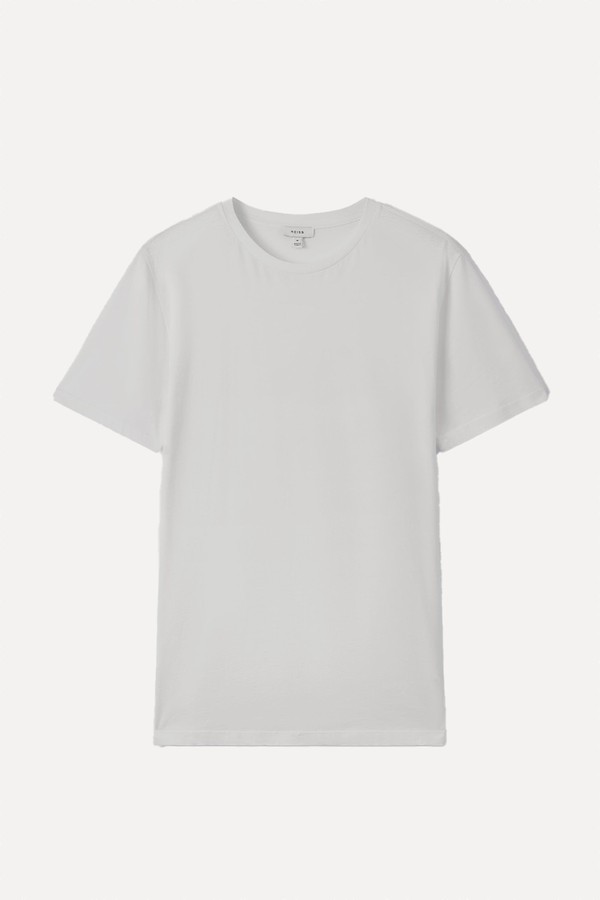 Bless Cotton Crew-Neck Tailored-Fit T-Shirt from Reiss
