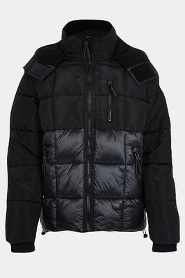 MCMLX Black Square Quilted Puffer Jacket