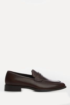 Aged Leather Loafers from Mango