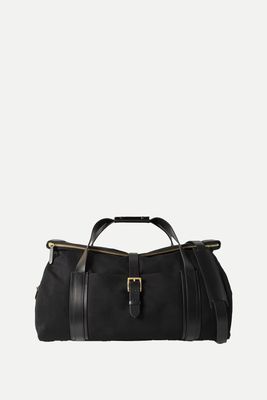 M/S Explorer Leather-Trimmed Canvas Duffle Bag from Mismo