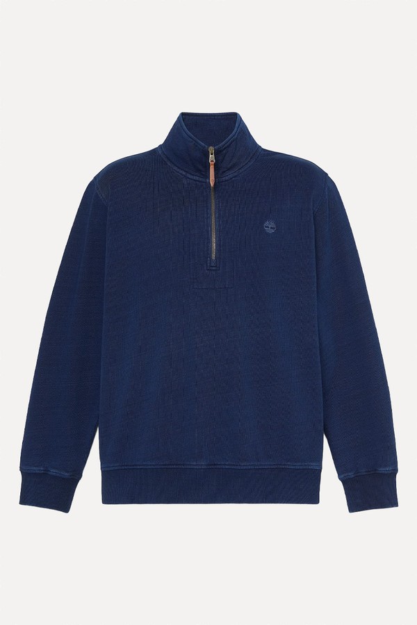 Indigo Quarter-Zip Sweatshirt