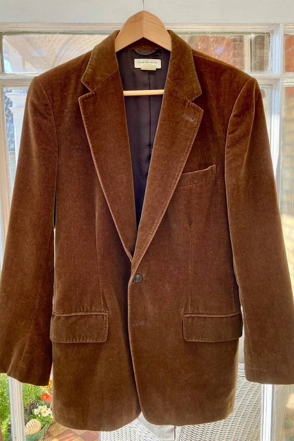 Velvet Brown Blazer from Dries Van Noten