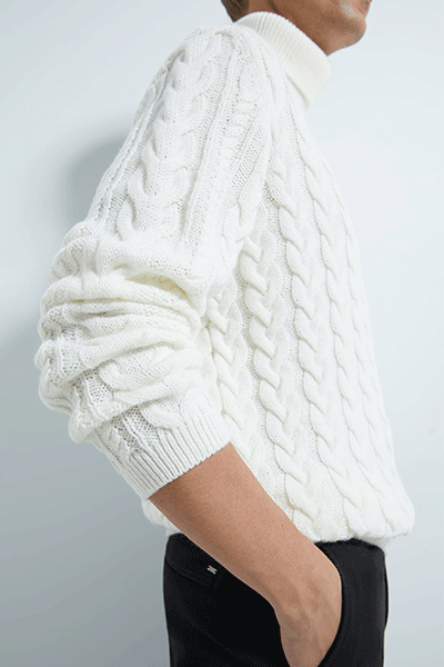 Cable-Knit Sweater