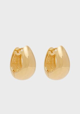Hinged 18kt Gold-Vermeil Hoop Earrings from Sophie Buhai