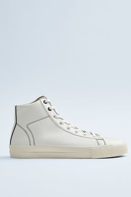 White High-Top Sneakers